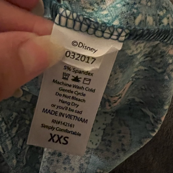 Lularoe Disney Minnie Mouse Green Carly Dress Size XXS - Picture 5 of 7